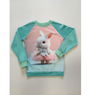 Soft veliūro džemperis "Zuikutė"