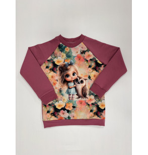 Džemperis "Mergaitė su pelėdžiuku"